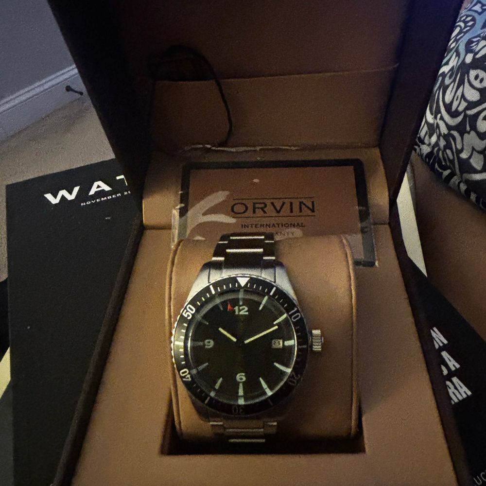 Orvin Field Diver • Sunray Khaki Green • Automatic Dive Watch • Sapphire •